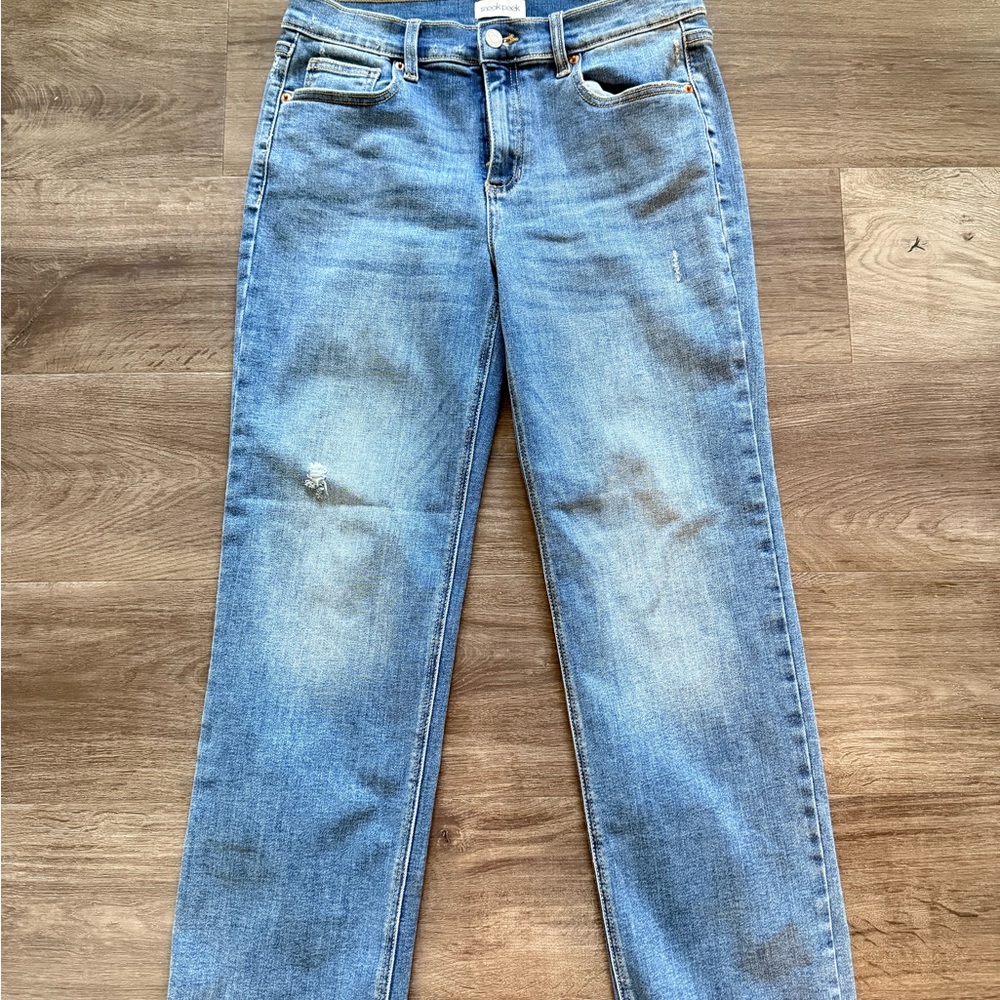 Sneak Peek Light Blue Straight Leg Jeans